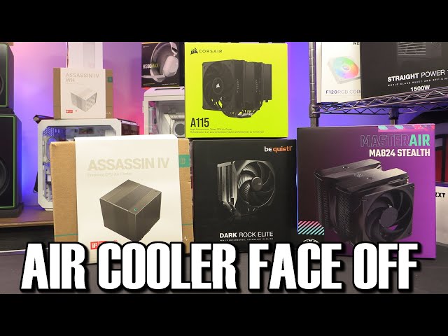 Air Cooling Face Off - Corsair A115 Deepcool Assassin IV BeQuiet Dark Rock Elite Coolermaster MA824