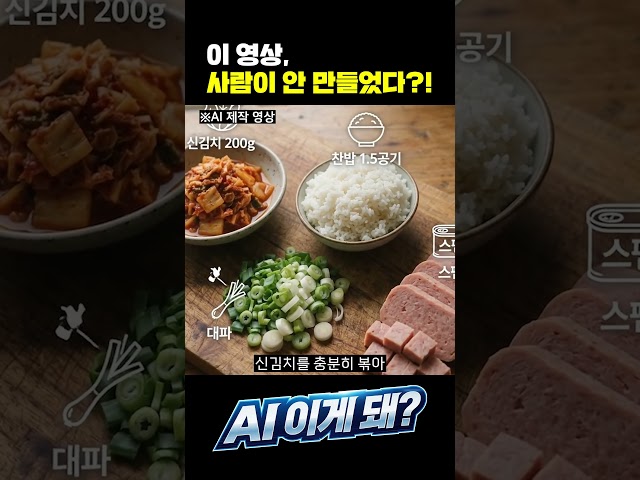 An AI-Generated Kimchi Fried Rice Commercial, Is This For Real? #shorts
