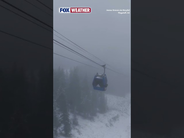 Winter Arrives Early In Flagstaff Arizona
