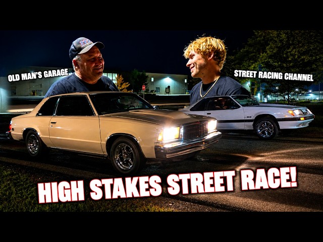 Billy's Foxbody vs The Old Man's Malibu on the STREET!