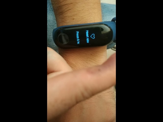 Xiaomi Mi Band 3 Measure heart rate