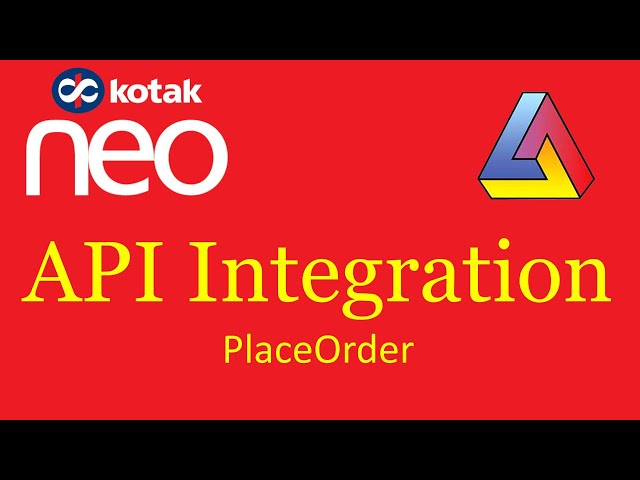 Amibroker and Kotak Neo API Integration | Place Order
