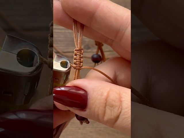 Sliding Knot Bracelet in Under 1 Minute | Easy Macrame Tutorial