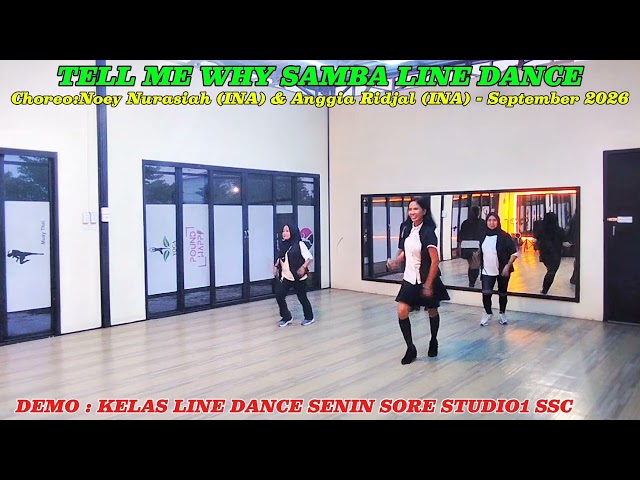 TELL ME WHY SAMBA // LINE DANCE // TUTORIAL LINE DANCE //