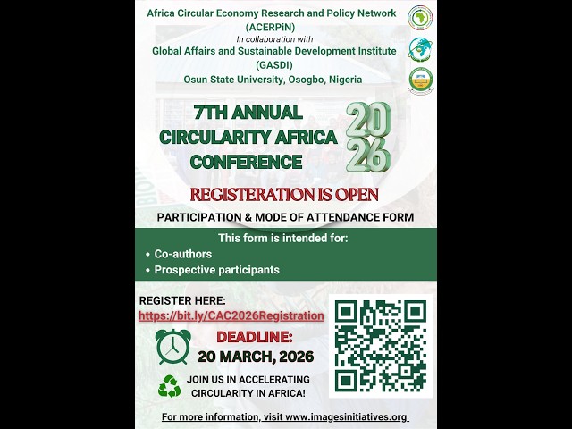Announcement – 7th Annual Circularity Africa Conference 2026