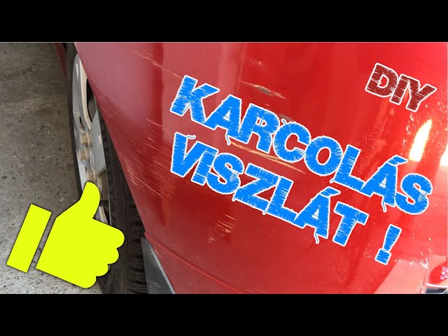 Karcolás eltávolítása házilag, autó fényezésről.