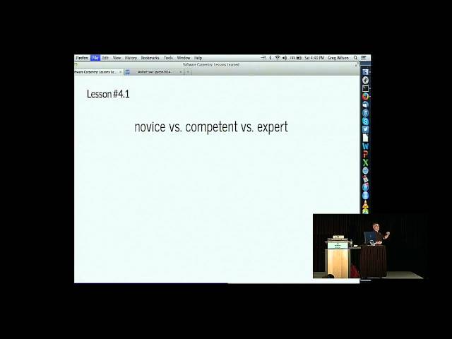 Greg Wilson: Software Carpentry: Lessons Learned - PyCon 2014