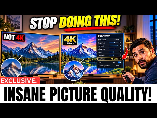 Why Your 4K TV Doesn’t Look Like 4K (This Hidden Setting That Fixes Your TV)