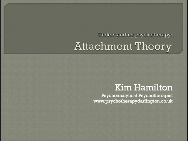 Introduction to Attachment Theory and the work of John Bowlby
