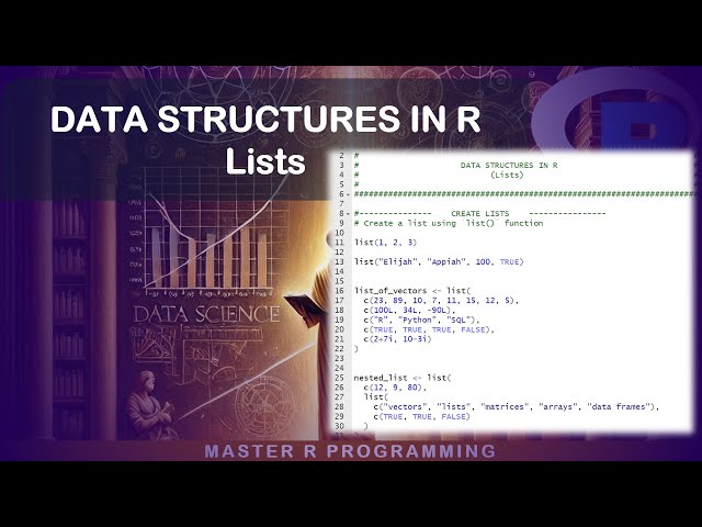 Data Structures in R - CREATE LISTS AND NESTED LIST