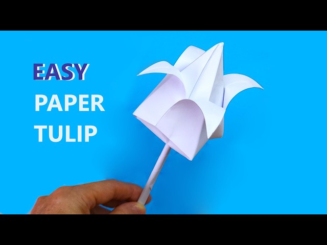 How To Make Paper Tulip | Easy Tulip Flower Making