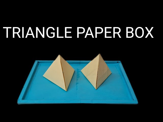 How to make a paper triangle box ! Origami Paper box ! Paper se triangle box kaise banaye