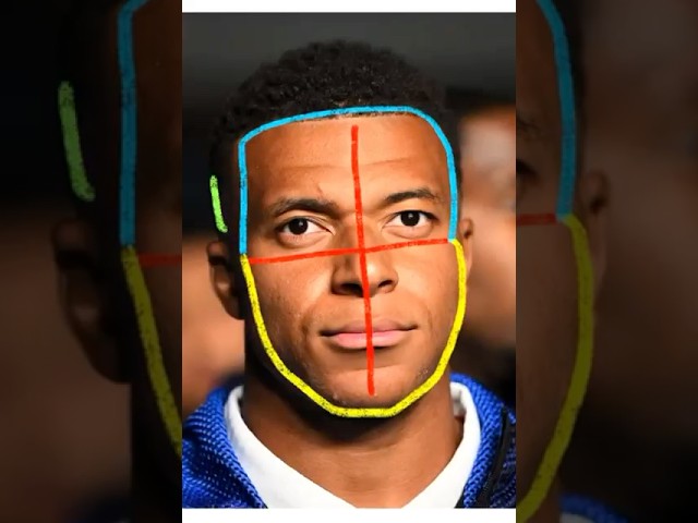 HOW TO DRAW THE KYLIAN MBAPPE STEP BY STEP