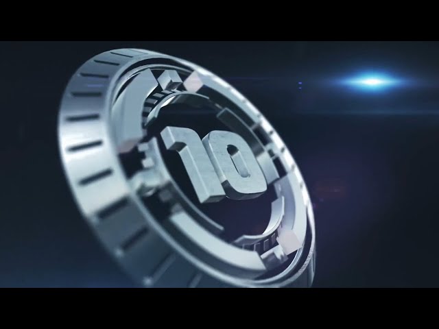 Futuristic 10 seconds Countdown Timer - no Copyright