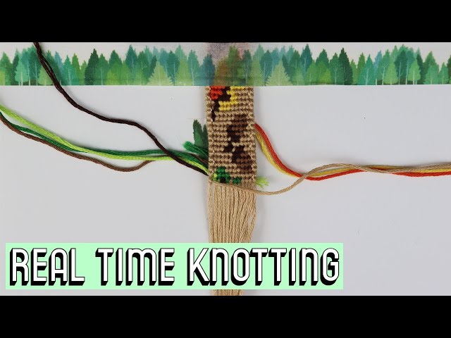 AUTUMN LEAVES REAL TIME KNOTTING [CC] || Friendship Bracelets