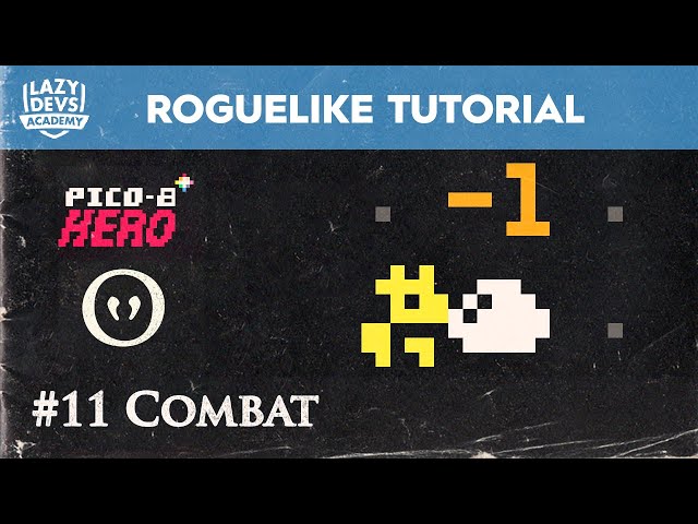 Making a Roguelike #11 - Combat - Pico-8 Hero