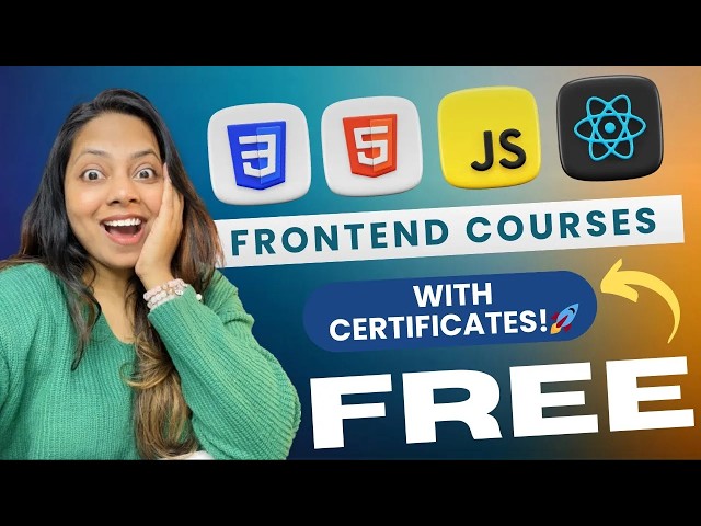 FREE Frontend Development COURSE with CERTIFICATE 🤯 || Frontend Development || DesignWithRehana