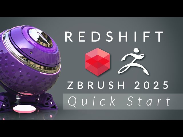 Redshift for ZBrush 2025 Quickstart: Lights, Materials, Settings, & Turntables!