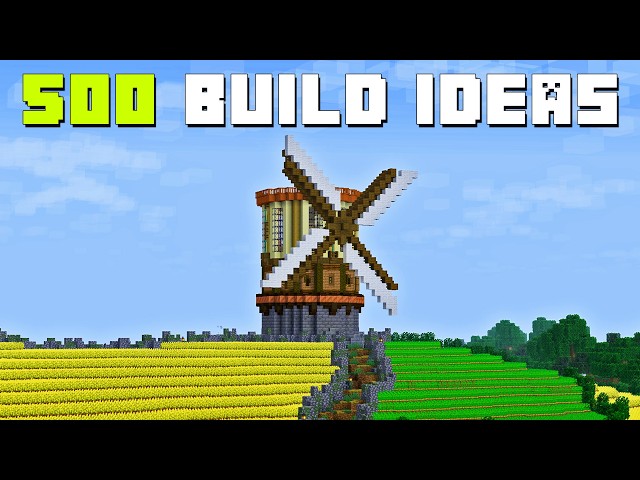 500+ Build Ideas for Your Minecraft Survival World