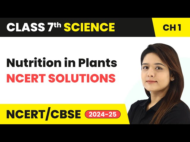Nutrition in Plants - NCERT Solutions | Class 7 Science Chapter 1 | CBSE 2024-25