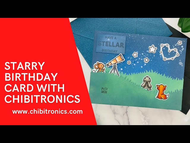Interactive Light Up Card With Lawn Fawn and Chibitronics