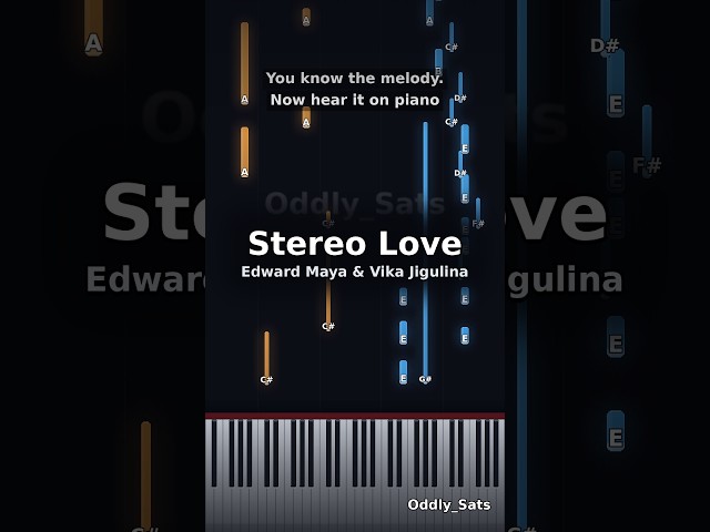 Stereo Love - Edward Maya & Vika Jigulina | Piano Cover #shorts