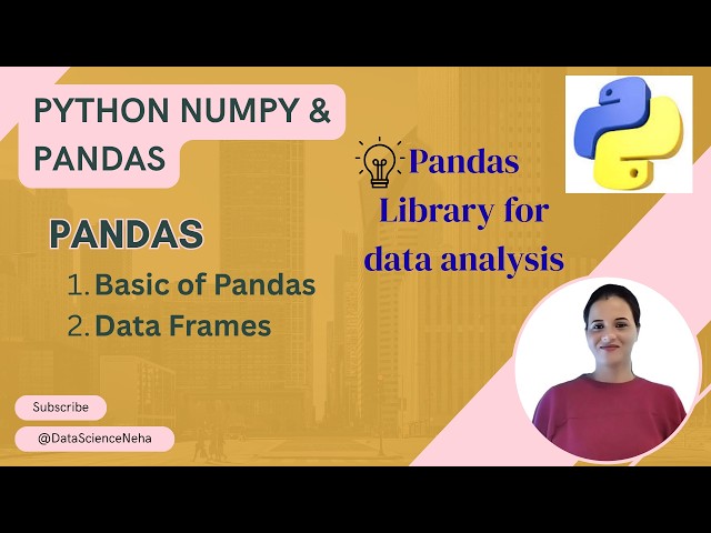 #8 Pandas in Python for Beginners | Create DataFrames, Read CSV Files & Change Column Names