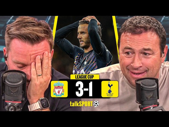 Spurs fans & Jamie O'Hara CLASH with Jason Cundy after Tottenham's Carabao Cup exit!