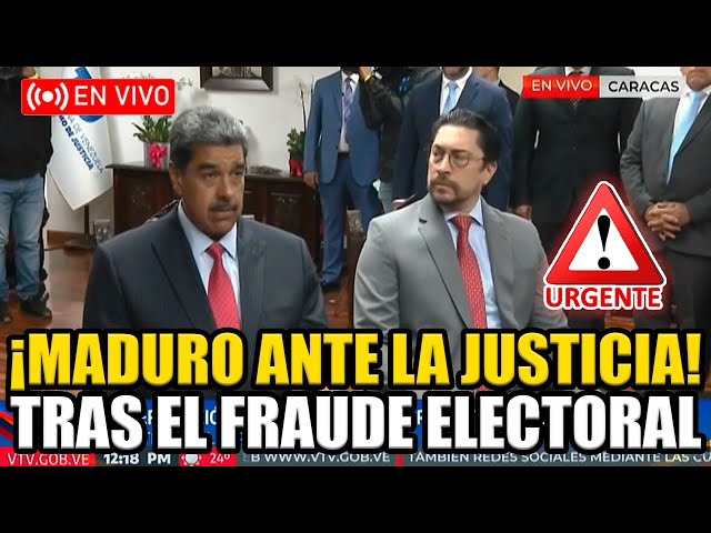🔴URGENTE MADURO HABLA ANTE LA JUSTICIA DESPUÉS DE HACER FRAUDE EN VENEZUELA | BREAK POINT