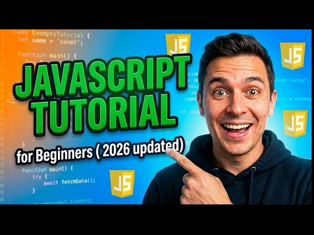 JavaScript Tutorial for Beginners (2026 Full Course) #javascripttutorial #webdesign #webdevelopment