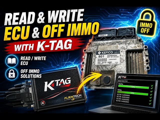 KTAG ECU Read & Write + IMMO OFF (Step-by-Step Guide) 🔥 Free IMMO Software Inside!
