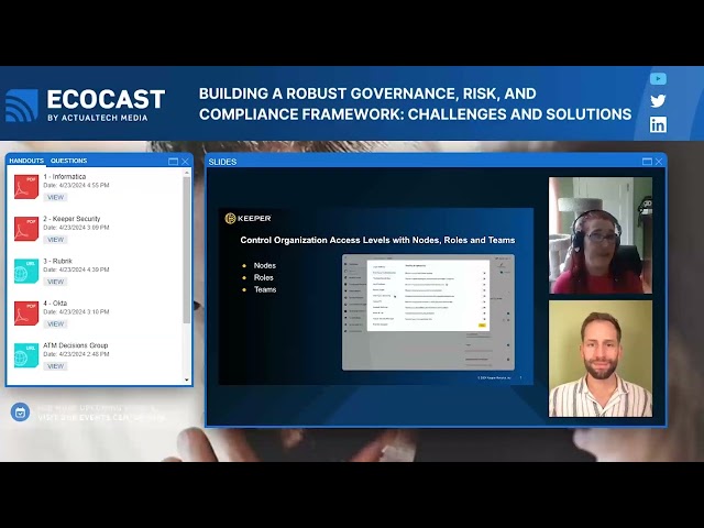 Keeper Webinar: Building a Robust Governance, Risk & Compliance Framework: Challenges & Solutions
