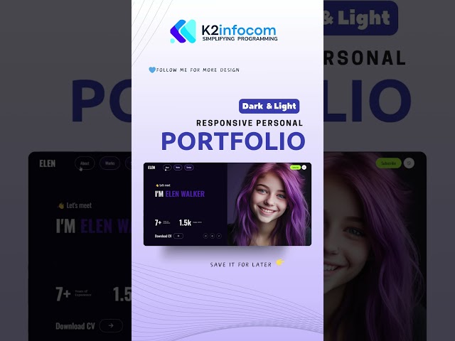 How to Create a Simple Website With Dark and Light Mode In HTML CSS | Dark And Light Mode