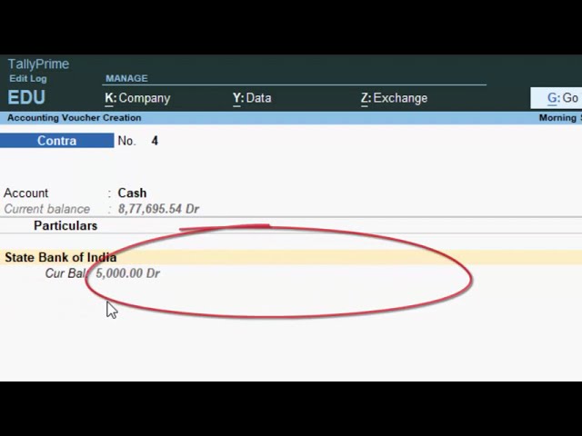 Contra voucher entry in Tally Prime in  English@COMPUTEREXCELSOLUTION