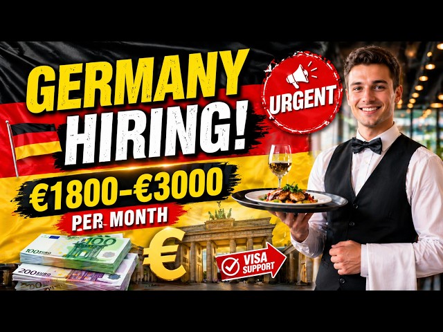 Restaurant Jobs in Germany 🇩🇪 | Salary, Visa & How to Apply