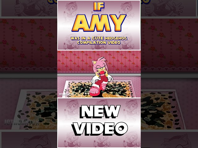 Amy Rose's pet Hedgehog Modeling #shorts  #animation