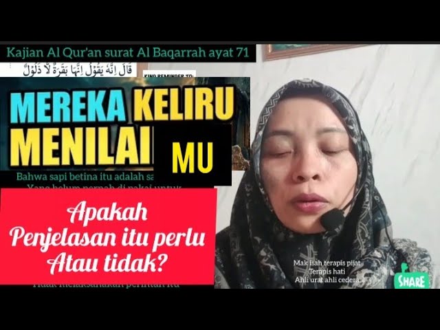 🧠 Quranic Study of Al-Baqarah Verse 71 🫁 #makisahterapis
