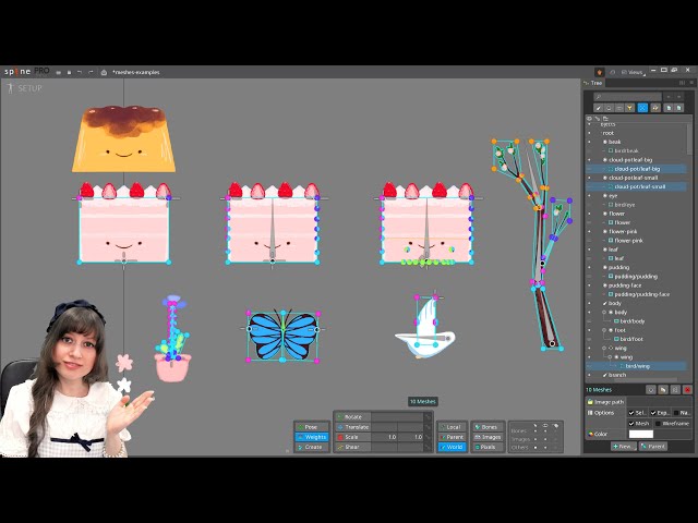 Twitch: Meshes Basics in Spine