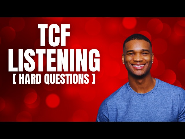 HZAD Education: TCF Listening Questions 20-29