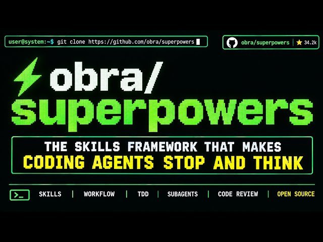 Superpowers: The Skills Framework That Makes Coding Agents Stop and Think