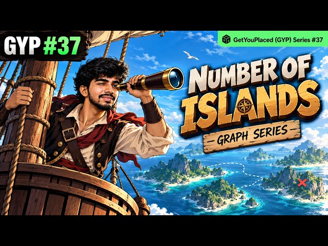 Number of Islands Explained | DFS | Graphs | LeetCode 200 | GYP #37