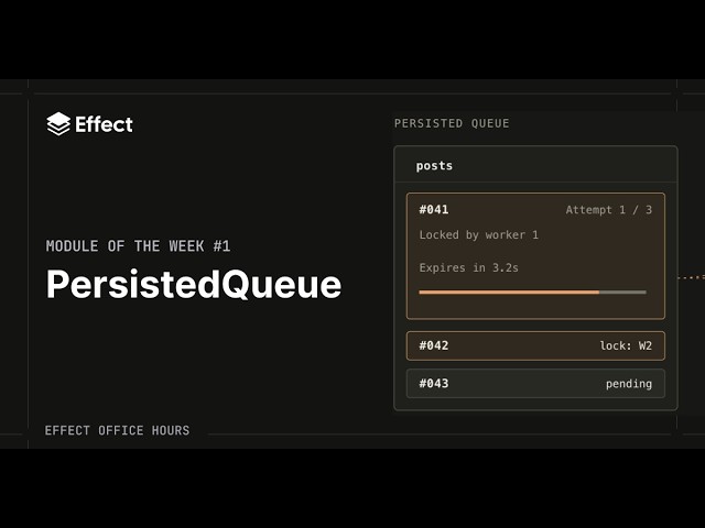 PersistedQueue | Module of the Week #1