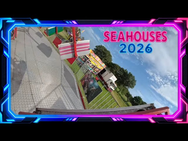 Avengers paratroper/skydiver  onride POV 8K | Seahouses 2026 