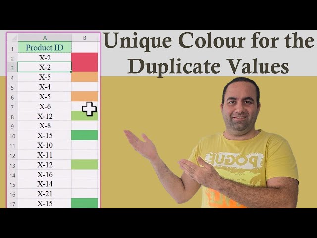 Highlight Duplicates with Unique Colors in Excel: No VBA Required