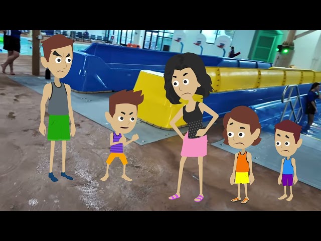 Mitchell misbehaves at Great Wolf Lodge