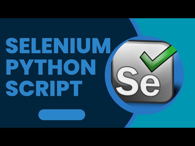 Selenium Python Script