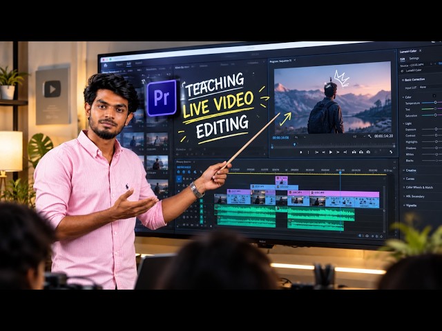 Vaaga Padikalam 🔴 Live Premiere pro teaching