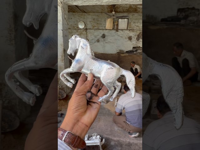 Amazing process of making Horse Statue in Factory #artwork