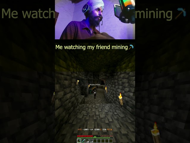 POV : Your only player in server ☠️ #minecraft #youtube #gaming