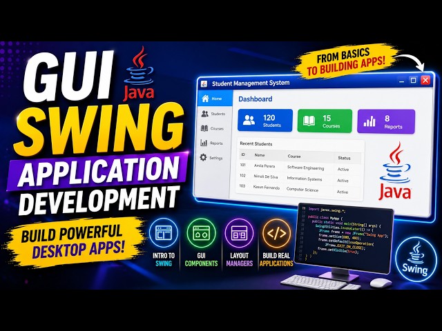 Java Swing Tutorial for Beginners | Build GUI Applications with Java